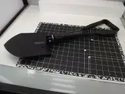 FOLDING SHOVEL & CASE - CAMPING MILITARY STYLE SNOW MINING EMERGENCY Tri-Fold
