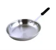 Commercial-Grade Aluminium Fry Pan/Skillet, Natural Finish with Cool Touch Ha...