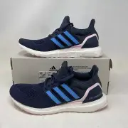 Wmns Ultraboost 1.0 Boost Comfy Athletic Shoes / Blue Pink / ID5883 / Size 7.5