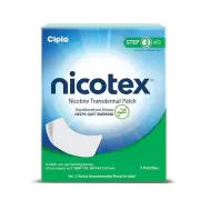 2 X Cipla Nicotex Nicotine Transdermal Patch, 7 Pac, (Step 3-7mg), Quit Smoking