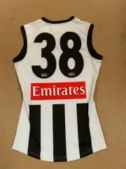 COLLINGWOOD MAGPIES AFL PLAYER AWAY MATCH ISSUE OFFICIAL #38 JUMPER PENDLEBURY