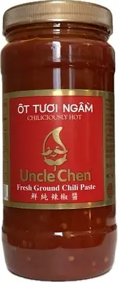 16oz Uncle Chen Fresh Ground Chili Paste - Sambal Oelek