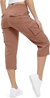 [TBMPOY] Women's Outdoor Quick Dry Lightweight Hiking Mountain Pants Zipper Pockets