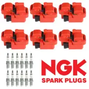 Energy Ignition Coil & NGK Ruthenium Spark Plug Set for 2004-2008 Chrysler UF359 (for: Chrysler)