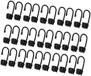 30Pcs Heavy Duty Metal Bungee Shock Cord Hook Spiral for 10mm Elastic Ropes