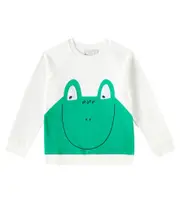 [Stella McCartney Kids] Stella McCartney Kids Printed cotton jersey sweatshirt Y 3 white