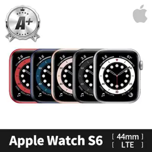 【Apple】A 級福利品 Apple Watch S6 LTE 44mm 鋁金屬錶殼(副廠配件/錶帶顏色隨機)