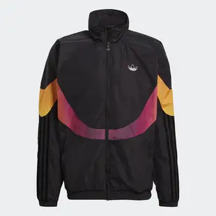 Adidas ORIGINALS SPRT 男裝 外套 立領 寬鬆 拉鍊 口袋 線條 黑【運動世界】GN2463