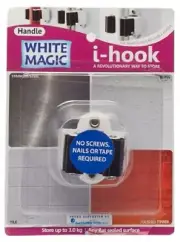 White Magic I-HOOK HANDLE 10x4.5x10cm Instant Use, Water/Heat/Cold Resistant