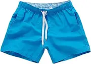 [Generic] Mens Swim Shorts Pockets Shorts Casual Men's with Inner Dry Quick Sports Beach Pants Shorts Net Men's Swimwear Male Bathing Suit