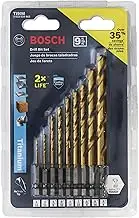 Bosch TI9IM 9 Pc. Impact Tough Titanium Drill Bit Set,