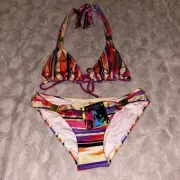 New Authentic Playboy Cosmopolitan Bikini Size 10 Bottoms 14 Top From BNT