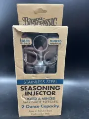 Bayou Classic Stainless Steel Seasoning Injector Liquid/Minced Marinade Needles