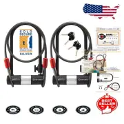 Secure 2-Bike Lock Set with Key Guard Program & 6ft Cables - Ultimate Protection