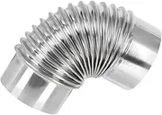 Fire Stove Exhaust Chimney Extension Stainless Steel Flues Versatile Diameter Kitchen Vent Hose Long-Lasting Stainless Steel