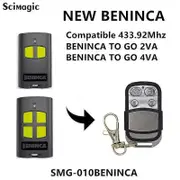 100% Compatible BENINCA TO GO 2VA Garage Remote BENINCA TO GO 4VA 433mhz Gate Remote Control Rolling Code 4 Buttons Key Fob