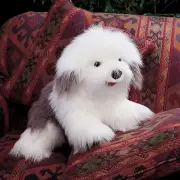 NEW PLUSH SOFT TOY Folkmanis 2029 Sheepdog Sheep Dog Hand Puppet