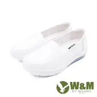 在飛比找momo購物網優惠-【W&M】氣墊舒適直套款護士鞋 娃娃鞋 女鞋(白)