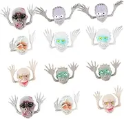 Storytelling Ghost Puppet Toys Set 12pcs Mini Plastic Ghost Head Puppets Safe Material for Boys and Girls Imaginative Play