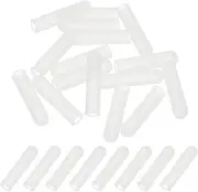 uxcell 2.8x19mm (IDxL) Rubber End Caps, 16 PCS Rubber Caps High Temp Tips Screw Silicone Flexible Thread Protector for Pipes Screw Blots Tube Fishing Jigs