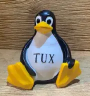 Tux The Linux Penguin Official Open Source Mascot Stone Resin 5" tall Tux 84492
