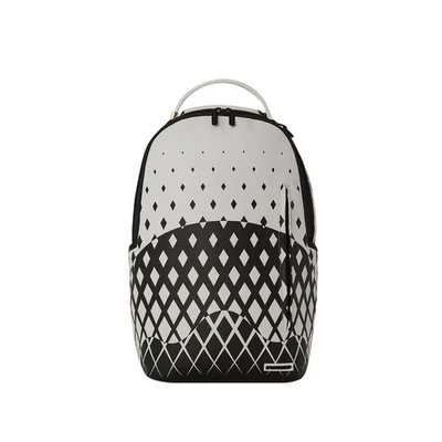 Sprayground Inverted Diamonds Shark BackpackNew White Bookbag Large School Bag