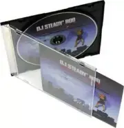 Set of 10 Slim Jewel Case CD Storage Disk Protector Hard Plastic Cover Clear