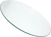 INOOMP Round Glass Table Top Thickened Tempered Glass Protector for Coffee Tables and Home Offices Stylish Modern Design for Hotels and Patios