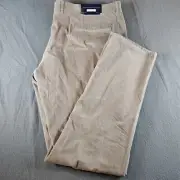 Holderness & Bourne Corduroy Pants Men’s 42x32 Brown Flat Front Straight Leg NEW