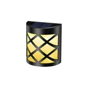 Solar Powered Outdoor Wall Light Fence Decorative Lamp Garden Step Landscape & Walkway Lights