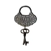 Vintage Cast Iron Welcome Wind Chime Keys