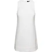 Theory White Tweed Mini Loose Shift Dress Size 10