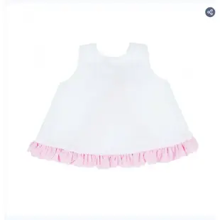 【美國RuffleButts】粉紅荷葉邊裙擺衣18-24m