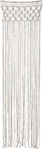 Macrame Panel Curtain, Doorway Window Curtains, Wedding Backdrop Tapestry, Handwoven Boho Design, Wall Decor Plate, (24.4x80 in), Perfect for Marriage Arch Ceremonies