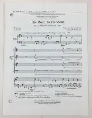 The Road To Freedom SATB Chorus Piano Sheet Music Gwyneth Walker ECS Publishing