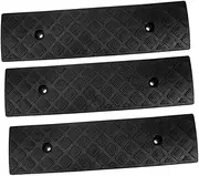 Alipis 3pcs Threshold Pad Wheelchair Ramp Ramps for Driveway Driveway Hose Protector Rubber Bump Drive Over Cable Protector Rubber Black