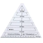 Triangle Ruler 60 Degree High Transparency Acrylic Equilateral Triangle Scale...