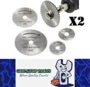 2 x 6pc Packs Mini Circular Saw Blades For Drill, Cut Wood Plastic Alloy