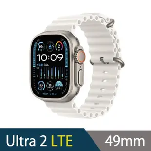 寶可夢充電組【Apple】Apple Watch Ultra2 LTE 49mm(鈦金屬錶殼搭配海洋錶環)