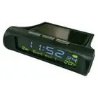 Solar Car Digital Clock With LCD Time Date In Car Temperature Display Alarm