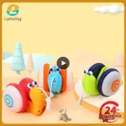 Pull String Snail Glowing Music Car Toy Car Light Musical Pet Cartoon Snail Toy