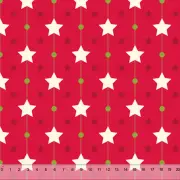 Christmas Stars Red - Home Decor Fabric Polyester 62" W Sold by the Yard