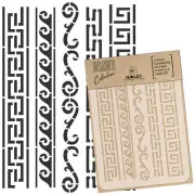 DIY Reusable Plastic STENCIL A3 A4 A5 / GREEK ORNAMENTS / Scrapbooking Decoupage