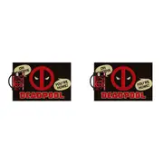 2PK Marvel MCU Deadpool Oh Goodie Doormat 40x60cm Home Frontdoor Durable Rug/Mat