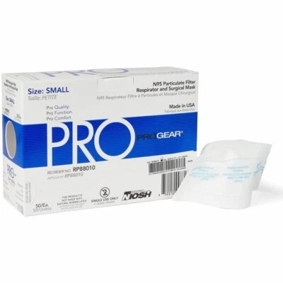 ProGear N95 Particulate Filter Respirator & Surgical Mask Small 50/Ea. - RP88010