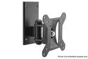 LCD LED TV Swivel & Tilt Single Stud Wall Mount Bracket 15-24" Up To 20Kg Black