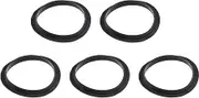 EMSea 5Pcs Sink Plug O-Ring Spare Sealing Gaskets for Metal Basin Plugs and Pop Up Bath Sink Basin Plug Inner Diameter 31.5mm Outer Diameter 38mm Silica Gel Black