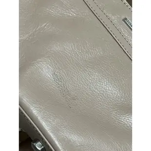 REBECCA MINKOFF MINI MAC煙燻粉銀鏈流蘇包