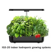12 Holes Indoor Herb Garden Kit Hydroponics Growing System with LED Grow Light