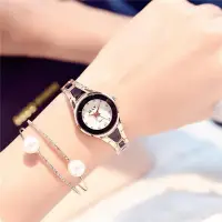 在飛比找蝦皮購物優惠-手錶 女士手錶 石英錶🎀陶瓷手錶女韓版時尚潮流白色簡約小錶盤